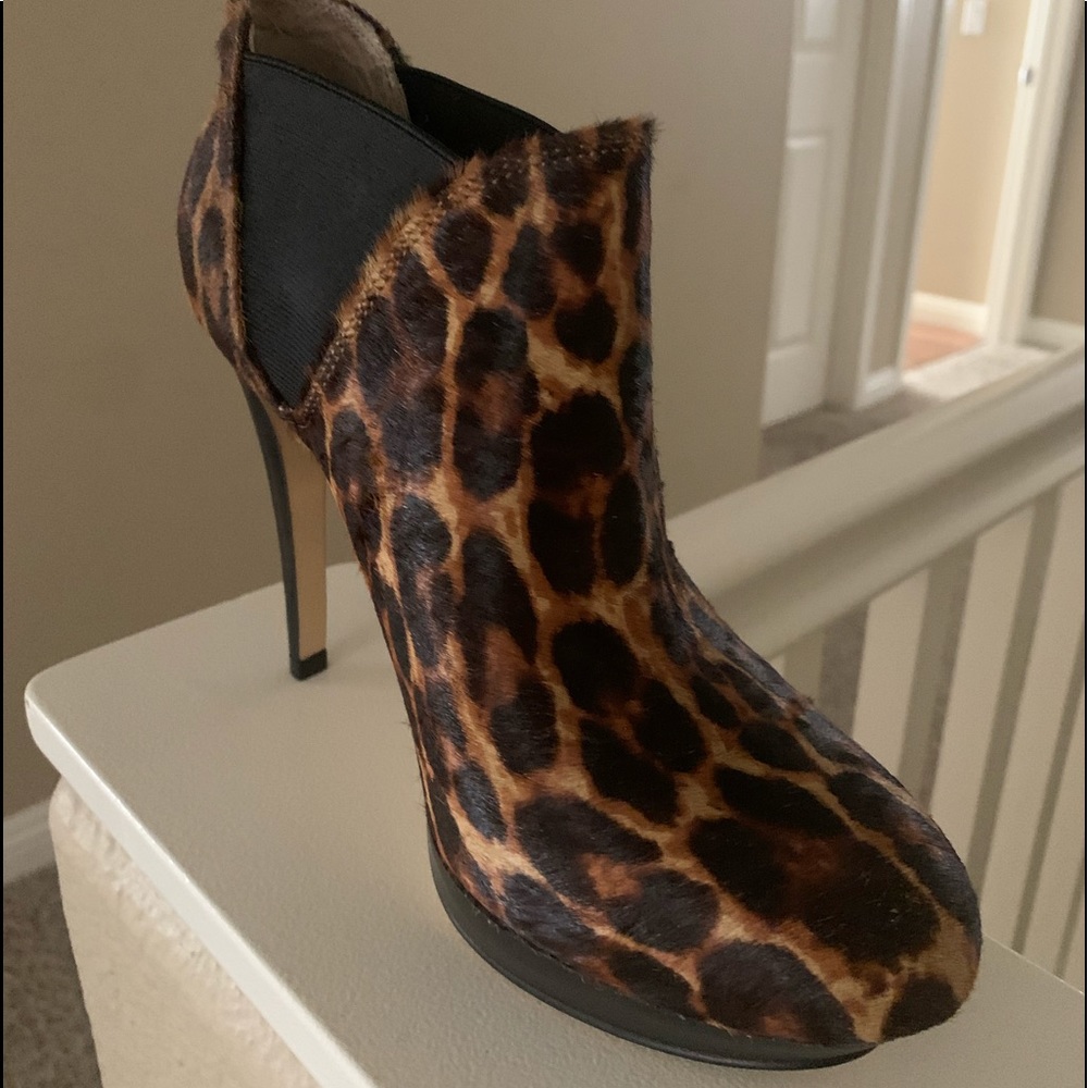 Leopard ankle booty